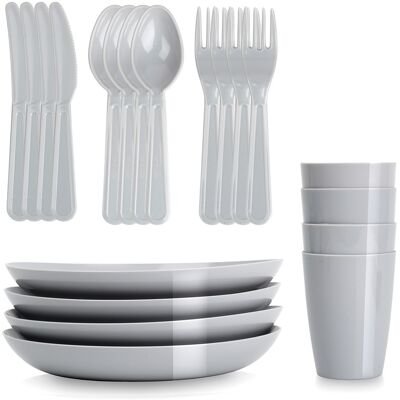 Vilde Zestaw piknikowy plastikowy 20 el. Vilde Zestaw piknikowy plastikowy 20 el.