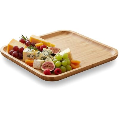 Excellent Houseware Taca do serwowania bambusowa 30x30 cm Excellent Houseware Taca do serwowania bambusowa 30x30 cm