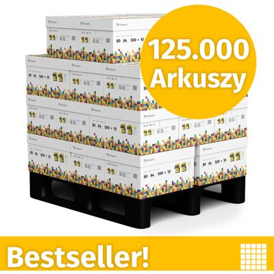 Infowerk Papier do drukarki Papier do kopiowania 125000 arkuszy 25 x 5000 A4 80g Jasna biel Premium CIE 160 Zwycięzca testu Certyfikat środowiskowy 100% PEFC Infowerk Papier do drukarki Papier do kopiowania 125000 arkuszy 25 x 5000 A4 80g Jasna biel Premium CIE 160 Zwycięzca testu Certyfikat środowiskowy 100% PEFC