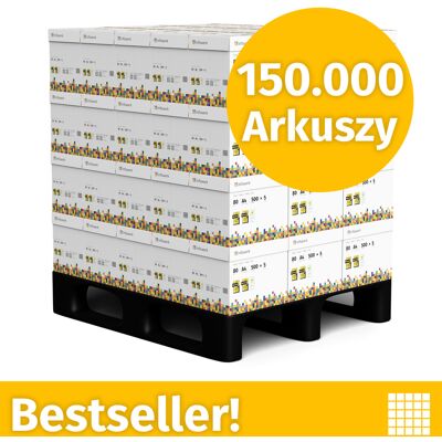 Infowerk Papier do drukarki Papier do kopiowania 150000 arkuszy 60 x 2500 A4 80g Jasna biel Premium CIE 160 Zwycięzca testu Certyfikat środowiskowy 100% PEFC Infowerk Papier do drukarki Papier do kopiowania 150000 arkuszy 60 x 2500 A4 80g Jasna biel Premium CIE 160 Zwycięzca testu Certyfikat środowiskowy 100% PEFC
