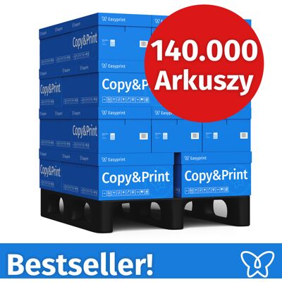 NOWOŚĆ! Papier do drukarek Easyprint Papier do kopiowania 140000 arkuszy 28 x 5000 A4 Jasnobiały Premium Zwycięzca testu CIE 160 Certyfikat środowiskowy 100% PEFC NOWOŚĆ! Papier do drukarek Easyprint Papier do kopiowania 140000 arkuszy 28 x 5000 A4 Jasnobiały Premium Zwycięzca testu CIE 160 Certyfikat środowiskowy 100% PEFC