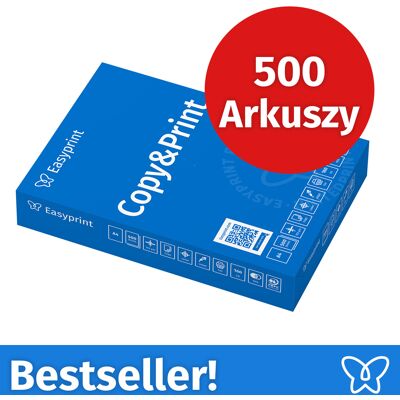 NOWOŚĆ! Papier do drukarek Easyprint Papier do kopiowania 500 arkuszy 1 x 500 A4 Jasnobiały Premium Zwycięzca testu CIE 160 Certyfikat środowiskowy 100% PEFC NOWOŚĆ! Papier do drukarek Easyprint Papier do kopiowania 500 arkuszy 1 x 500 A4 Jasnobiały Premium Zwycięzca testu CIE 160 Certyfikat środowiskowy 100% PEFC