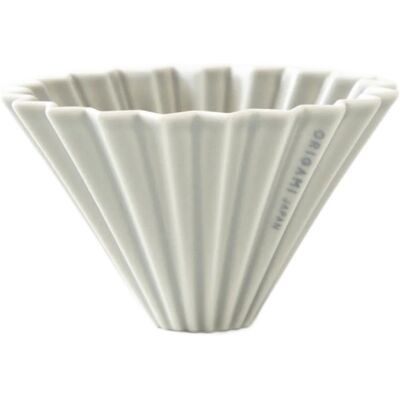 Origami Szary Porcelanowy Dripper - 1-2 Filiżanki Origami Szary Porcelanowy Dripper - 1-2 Filiżanki