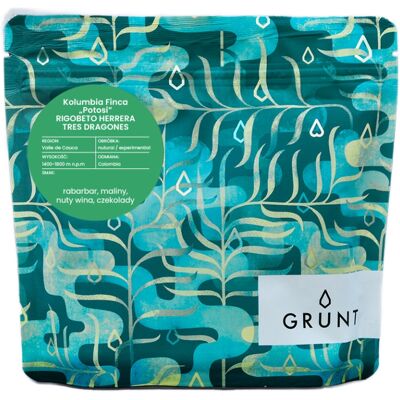 Kawa ziarnista Grunt Kolumbia Finca „POTOSI” Rigoberto Herrera Tres Dragones 150g Kawa ziarnista Grunt Kolumbia Finca „POTOSI” Rigoberto Herrera Tres Dragones 150g