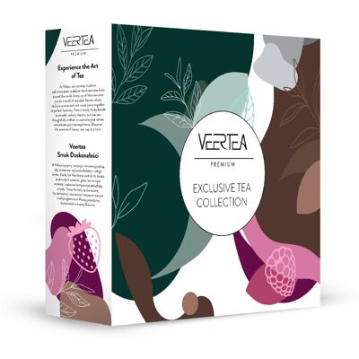 Kolekcja herbat Veertea zestaw 8 smaków - 200 kopert - Ciemno zielona Kolekcja herbat Veertea zestaw 8 smaków - 200 kopert - Ciemno zielona