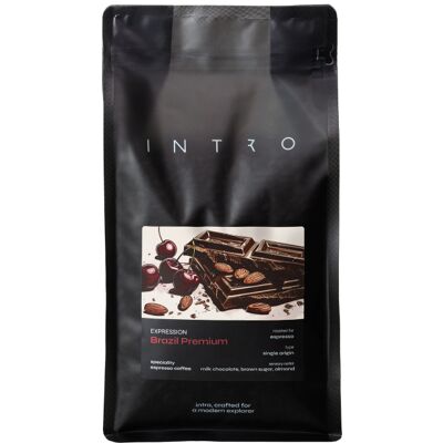 Kawa ziarnista INTRO Brazil Premium Espresso 1kg Kawa ziarnista INTRO Brazil Premium Espresso 1kg