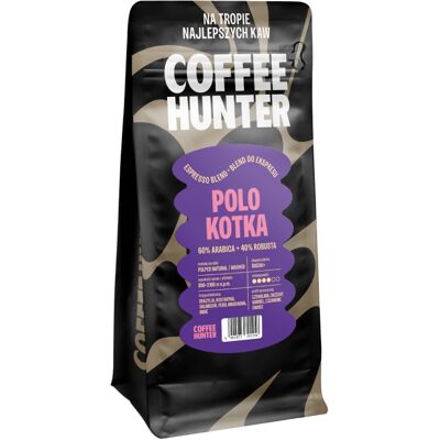 Coffee Hunter Polo Kotka Mieszanka - Arabica i Robusta Palona Średnia Coffee Hunter Polo Kotka Mieszanka - Arabica i Robusta Palona Średnia