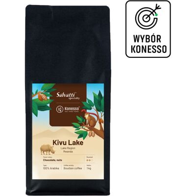 Kawa ziarnista Salvatti Rwanda Kivu Lake 1kg Kawa ziarnista Salvatti Rwanda Kivu Lake 1kg