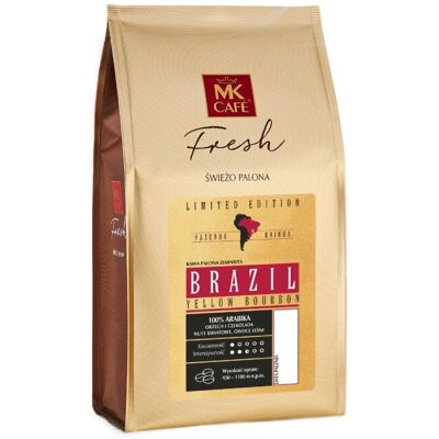 MK CAFE Kawa ziarnista MK Fresh Brazil Yellow Bourbon Fazenda Rainha 1kg MK CAFE Kawa ziarnista MK Fresh Brazil Yellow Bourbon Fazenda Rainha 1kg