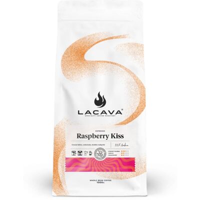 LACAVA SPECIALTY COFFEE ROASTERY Kawa ziarnista LaCava Raspberry Kiss 1kg LACAVA SPECIALTY COFFEE ROASTERY Kawa ziarnista LaCava Raspberry Kiss 1kg