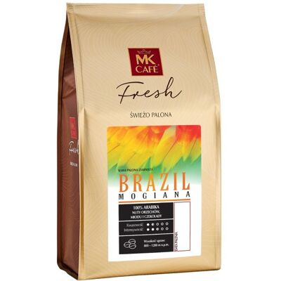 Kawa ziarnista MK Cafe Fresh Brazil Mogiana 1kg Kawa ziarnista MK Cafe Fresh Brazil Mogiana 1kg