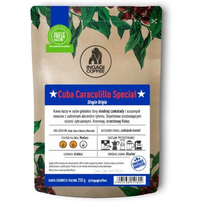 Kawa ziarnista Ingagi Coffee Cuba Caracolillo Special Omniroast 1kg Kawa ziarnista Ingagi Coffee Cuba Caracolillo Special Omniroast 1kg