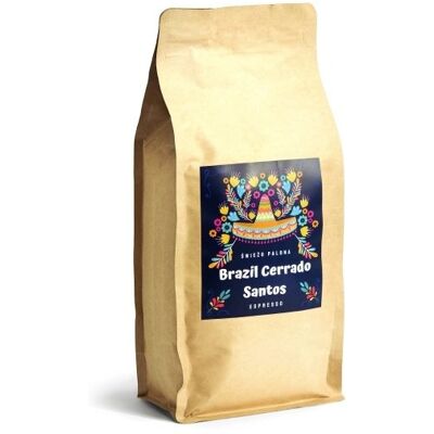 Kawa ziarnista Świeżo Palona Brazil Cerrado Santos Natural 1kg Kawa ziarnista Świeżo Palona Brazil Cerrado Santos Natural 1kg