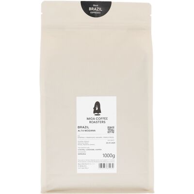 MIGA Brazil Espresso - Catuai - 1kg - Natural - Ziarna kawy MIGA Brazil Espresso - Catuai - 1kg - Natural - Ziarna kawy