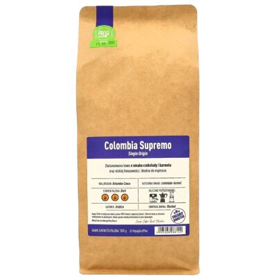 Kawa ziarnista Ingagi Coffee Colombia Supremo 1kg Kawa ziarnista Ingagi Coffee Colombia Supremo 1kg