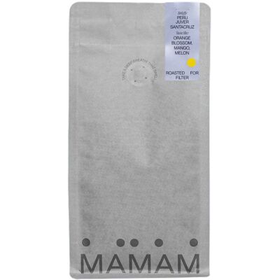 Kawa ziarnista MAMAM Peru Juver Santacruz Filtr 250g Kawa ziarnista MAMAM Peru Juver Santacruz Filtr 250g