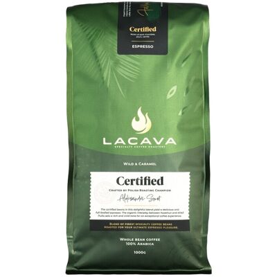 LACAVA SPECIALTY COFFEE ROASTERY Kawa ziarnista LaCava Certified Espresso Blend 1kg LACAVA SPECIALTY COFFEE ROASTERY Kawa ziarnista LaCava Certified Espresso Blend 1kg