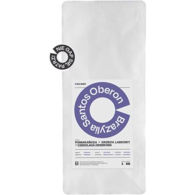 Kawa ziarnista Leń Coffee BRAZYLIA Santos Oberon 1kg Kawa ziarnista Leń Coffee BRAZYLIA Santos Oberon 1kg