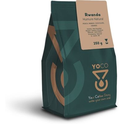 YoCo Coffee - Rwanda Hurume Natural - 250g - Coffee YoCo Coffee - Rwanda Hurume Natural - 250g - Coffee