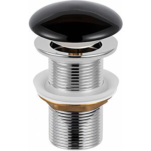 Lectus Okrągły korek umywalkowy Lily klik-klak, czarny Lectus Okrągły korek umywalkowy Lily klik-klak, czarny