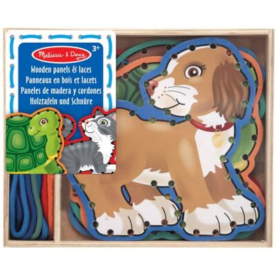 Melissa & Doug obrazki do nawlekania zwierzątka Melissa & Doug obrazki do nawlekania zwierzątka