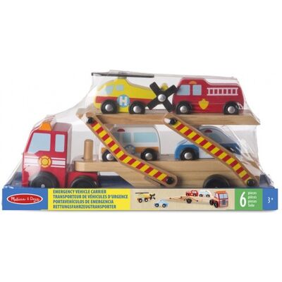 Melissa & Doug transporter pojazdów ratunkowych Melissa & Doug transporter pojazdów ratunkowych