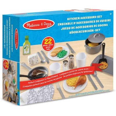 Melissa & Doug zestaw akcesoriów kuchennych - 22 sztuk Melissa & Doug zestaw akcesoriów kuchennych - 22 sztuk