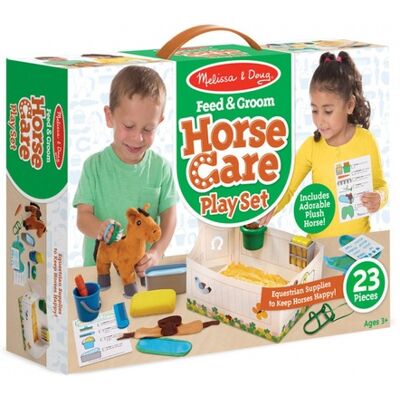 Melissa & Doug pluszowy koń w stajni Zestaw do gry Melissa & Doug pluszowy koń w stajni Zestaw do gry
