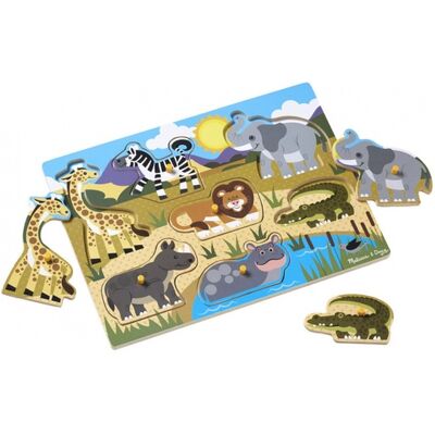 Melissa & Doug drewniane układanki wsadzane safari Melissa & Doug drewniane układanki wsadzane safari
