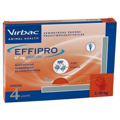 VIRBAC - Effipro 24 - 2-10 kg - Spot-on przeciwpas. VIRBAC - Effipro 24 - 2-10 kg - Spot-on przeciwpas.