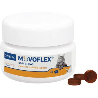 VIRBAC Movoflex krokiety na zdrowe stawy dla kota 30 szt. VIRBAC Movoflex krokiety na zdrowe stawy dla kota 30 szt.