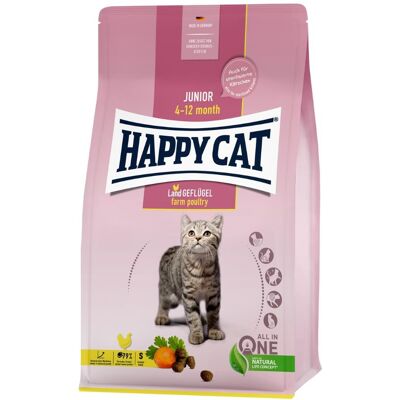 Happy Cat Supreme Young Junior Ziemia-Ptactwo - Karma dla kotów Happy Cat Supreme Young Junior Ziemia-Ptactwo - Karma dla kotów