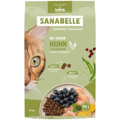 SANABELLE No Grain Kurczak 8 kg bezzbożowa karma dla kotów SANABELLE No Grain Kurczak 8 kg bezzbożowa karma dla kotów