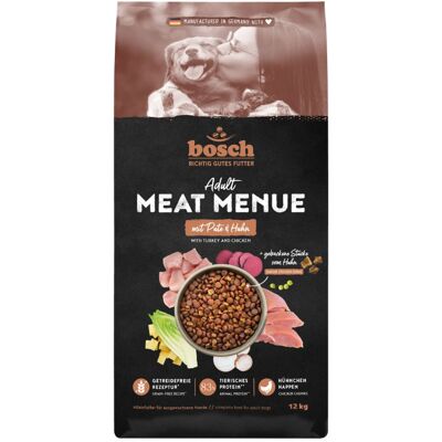 Bosch Meat Menue Adult z indykiem i kurczakiem 12 kg sucha karma dla psa Bosch Meat Menue Adult z indykiem i kurczakiem 12 kg sucha karma dla psa