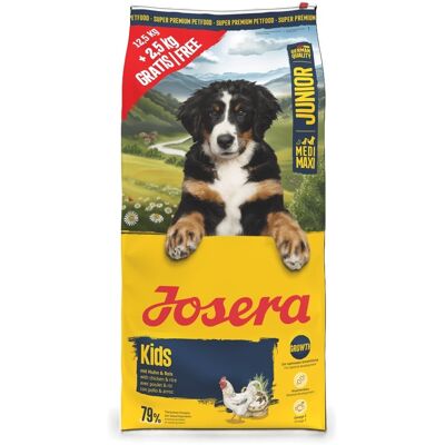 JOSERA Junior Kids dla młodych psów średnich i dużych ras 12,5kg + 2,5kg gratis JOSERA Junior Kids dla młodych psów średnich i dużych ras 12,5kg + 2,5kg gratis