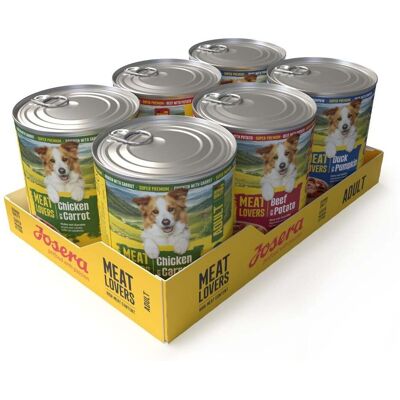 JOSERA Meat Lovers Menu Multipack 6x800 g wołowina, kurczak i kaczka, mokra karma dla psów JOSERA Meat Lovers Menu Multipack 6x800 g wołowina, kurczak i kaczka, mokra karma dla psów