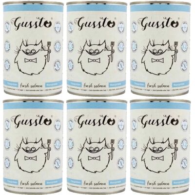 GUSSTO Cat Fresh Salmon - Premium mokra karma dla kotów GUSSTO Cat Fresh Salmon - Premium mokra karma dla kotów