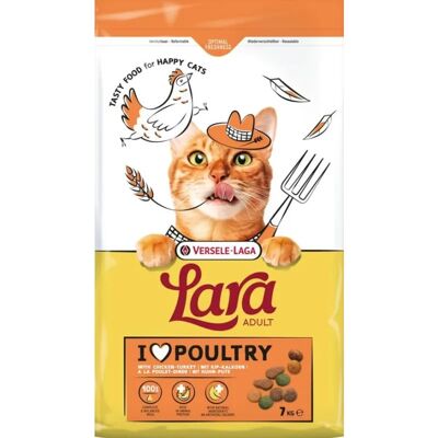 VERSELE-LAGA Lara Adult Turkey and Chicken 7 kg z indykiem i kurczakiem dla kotów VERSELE-LAGA Lara Adult Turkey and Chicken 7 kg z indykiem i kurczakiem dla kotów