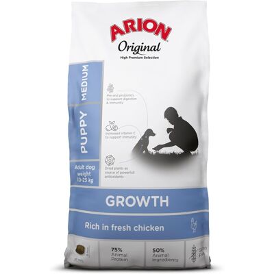 Arion Growth dla Szczeniąt Średniej Wielkości z Kurczakiem Arion Growth dla Szczeniąt Średniej Wielkości z Kurczakiem