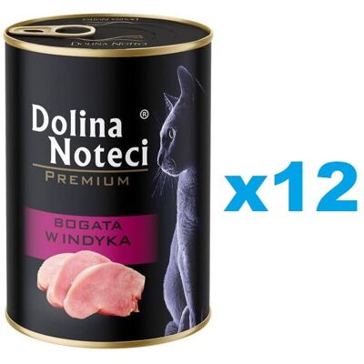 DOLINA NOTECI Premium Bogata w indyka dla kota 12x400 g DOLINA NOTECI Premium Bogata w indyka dla kota 12x400 g