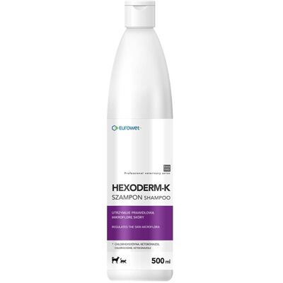 EUROWET Hexoderm-K 500 ml dermatologiczny szampon dla psów i kotów EUROWET Hexoderm-K 500 ml dermatologiczny szampon dla psów i kotów