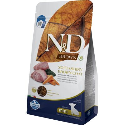 N&D Brązowy Miękki&Lśniący Mini Szczeniak Jagnięcina 1,5KG - Karma dla psów N&D Brązowy Miękki&Lśniący Mini Szczeniak Jagnięcina 1,5KG - Karma dla psów