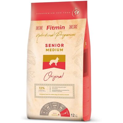 Pokarm dla starszych psów FITMIN Medium - Bezglutenowy 12kg Pokarm dla starszych psów FITMIN Medium - Bezglutenowy 12kg
