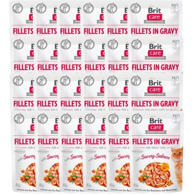 Karma dla kotów BRIT Care łosoś - 24 x 85 g Karma dla kotów BRIT Care łosoś - 24 x 85 g