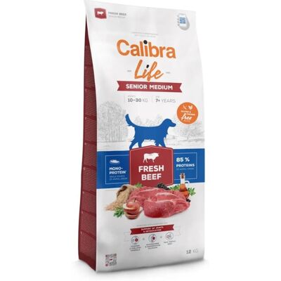 Karma dla starszych psów rasy średniej Calibra - Wołowina, 12kg Karma dla starszych psów rasy średniej Calibra - Wołowina, 12kg