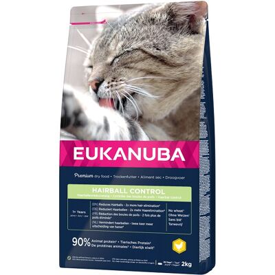 Eukanuba Kontrola Kulków Sierści Dla Dorosłych Kotów - Sucha Karma 2kg Eukanuba Kontrola Kulków Sierści Dla Dorosłych Kotów - Sucha Karma 2kg