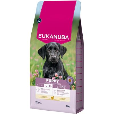 EUKANUBA Puppy Large Breeds Chicken 15 kg sucha karma dla szczeniąt dużych ras bogata w świeżego kurczaka EUKANUBA Puppy Large Breeds Chicken 15 kg sucha karma dla szczeniąt dużych ras bogata w świeżego kurczaka