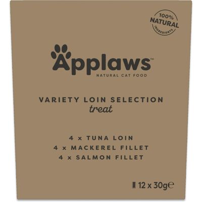 APPLAWS Cat Multipak 12x30g z mixem przysmaków poledwiczek i filetów dla kota APPLAWS Cat Multipak 12x30g z mixem przysmaków poledwiczek i filetów dla kota