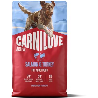 CARNILOVE Active Dog Salmon and Turkey Adult 4 kg łosoś i indyk, dla dorosłych psów CARNILOVE Active Dog Salmon and Turkey Adult 4 kg łosoś i indyk, dla dorosłych psów