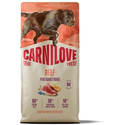 CARNILOVE True Fresh Dog Beef Adult 12 kg sucha karma ze świeżą wołowiną dla dorosłych psów CARNILOVE True Fresh Dog Beef Adult 12 kg sucha karma ze świeżą wołowiną dla dorosłych psów